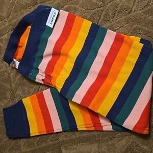 NWT Old Navy Rainbow Stripe Pajama Pant Bottom Jogger Thermal Women XXL New
